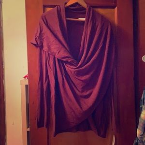 Maroon Wrap Sweater